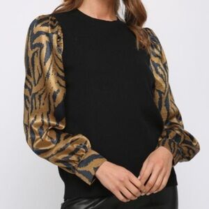 NWT - Mixed Media Sweater